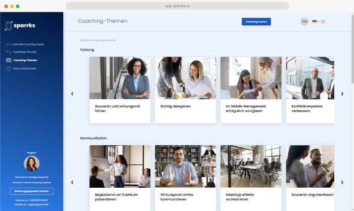 Sparrks Coaching Plattform